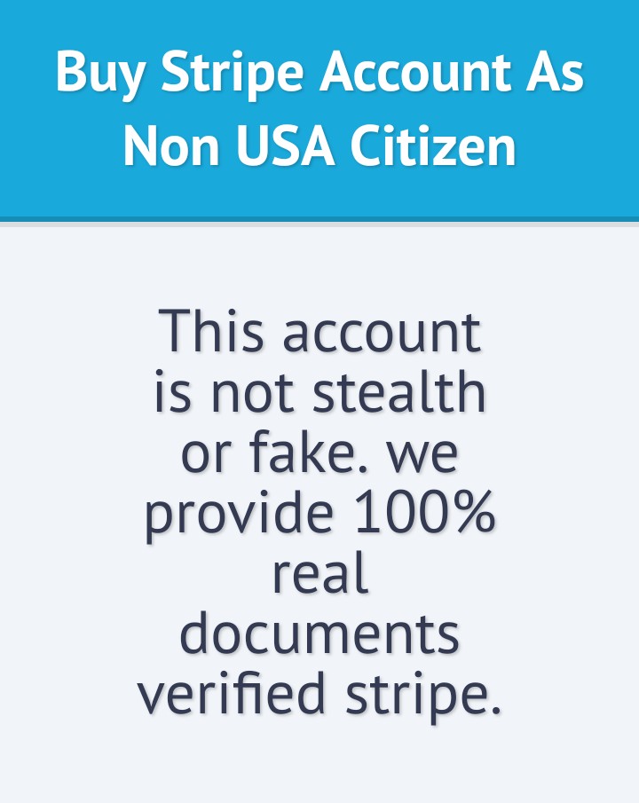 Buy verified stripe account